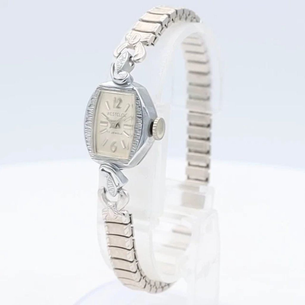 Vintage Westclox Bark Sunburst Cocktail Ladies Mechanical Wristwatch B-601